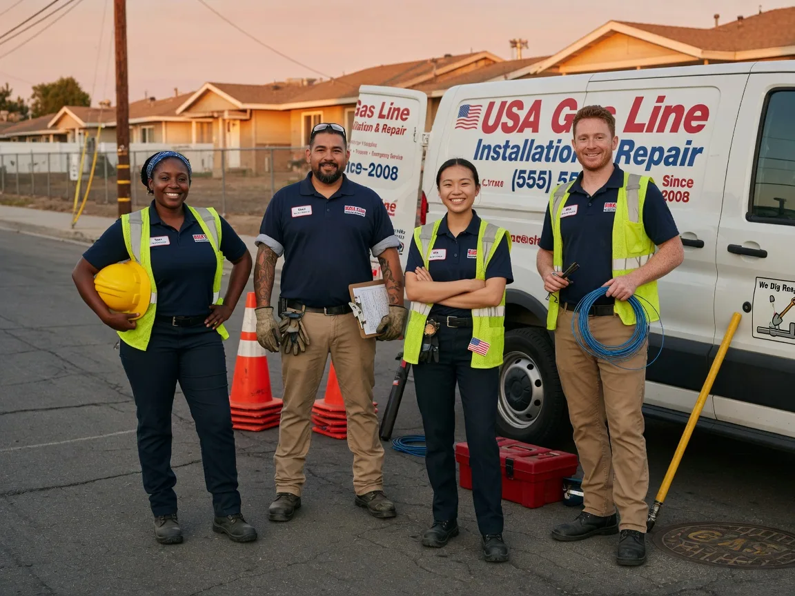 Gas Line Installation company in Pisek, ND